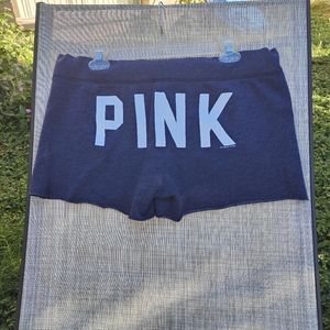VS Pink Navy Blue Y2K sweat shorts size L